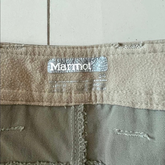 Marmot Reston Pants, Stone Grey, Men’s size 34 Short - Picture 2 of 4